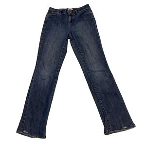 Coldwater Creek Womens Jeans Size 6 Straight Leg 28x30 Dark Denim High Waist